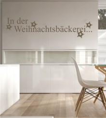 In der Weihnachtsbäckerei als Wandtattoo
