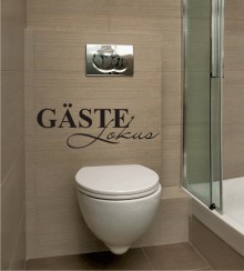 Gäste Lokus als Wandtattoo