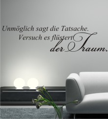 Versuch es flüstert der Traum ... als Wandtattoo
