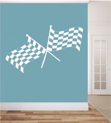 Zielflaggen als Wandtattoo