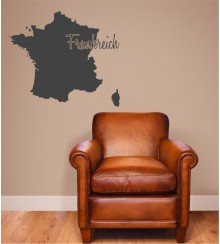 Frankreich als Wandtattoo 
