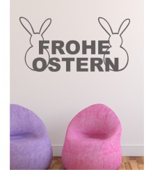 Frohe Ostern 3 als Wandtattoo