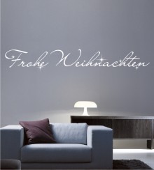 Frohe Weihnachten als Wandtattoo