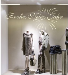 Frohes Neues Jahr als Wandtattoo