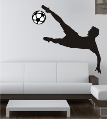 Fußballspieler als Wandtattoo