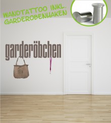 Garderöbchen als Wandtattoogarderobe