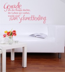 Gerade als die Raupe... als Wandtattoo