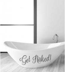 Get Naked als Wandtattoo 
