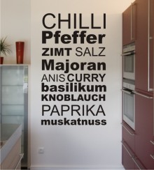 Gewürze 4 als Wandtattoo