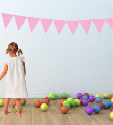 Fähnchen als Wandtattoo