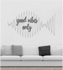 Good Vibes als 2-farbiges Wandtattoo