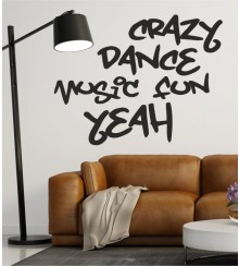 Crazy, Dance als Wandtattoo