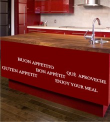 Guten Appetit als Wandtattoo