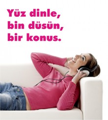 Yüz dinle... als Wandtattoo