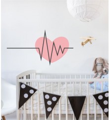 Heartbeat als Wandtattoo 