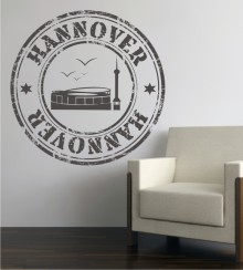 Stempel von Hannover als Wandtattoo 