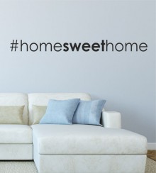 Hashtag home sweet.. als Wandtattoo 