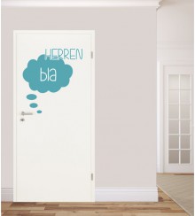 Herren Toilette als Wandtattoo