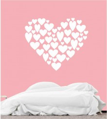 Herz als Wandtattoo 