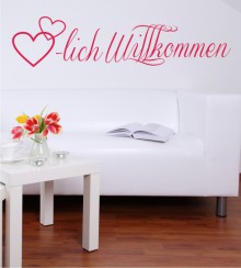 Herzlich Willkommen 2 als Wandtattoo