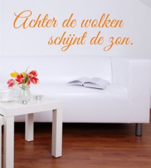 achter de wolken... als Wandtattoo