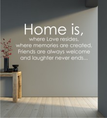 Home is where... als Wandtattoo