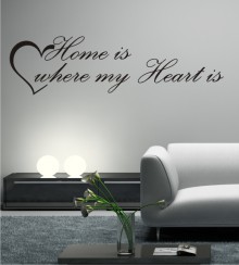 Home is where my Heart is als Wandtattoo