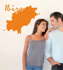 Ibiza als Wandtattoo