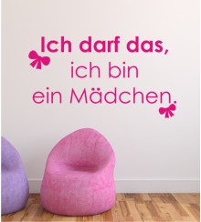 Ich darf das.. als Wandtattoo