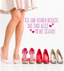 Ich hab keinen Besuch als Wandtattoo