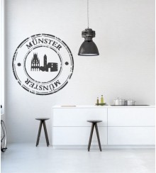 Stempel von Münster als Wandtattoo