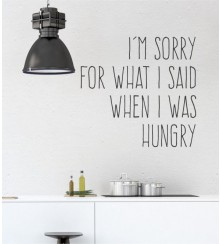 I'm sorry... als Wandtattoo