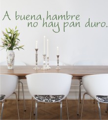 A buena hambre... als Wandtattoo