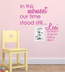 In this moment.. als Wandtattoo