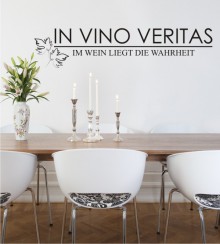 In Vino Veritas als Wandtattoo