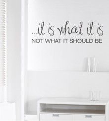 It is what... als Wandtattoo