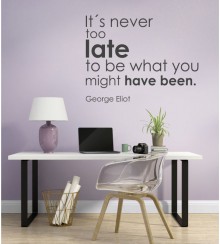 It's never to.. als Wandtattoo