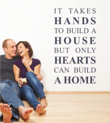 It takes Hands... als Wandtattoo