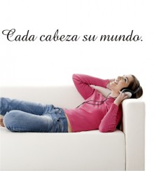 Cada cabeza... als Wandtattoo