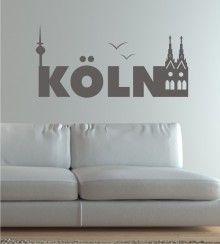 Schriftzug Köln als Wandtattoo