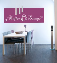 Kaffee Lounge 2 als Wandtattoo 