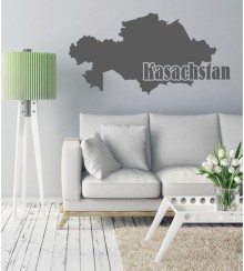 Kasachstan als Wandtattoo