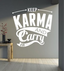 Keep Karma als Wandtattoo