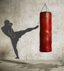 Boxer als Wandtattoo