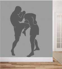 Kickboxen 3 als Wandtattoo