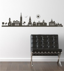 Skyline von Kiel als Wandtattoo 