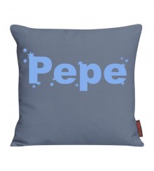 Kissen bedruckt mit Name und Sternen