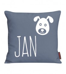 Kissen mit Name und Hund