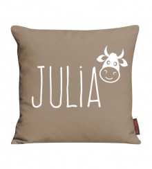 Kissen mit Name und Kuh