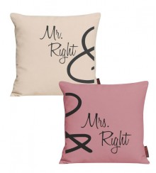 Mrs. + Mr. Kissen mit Namen 